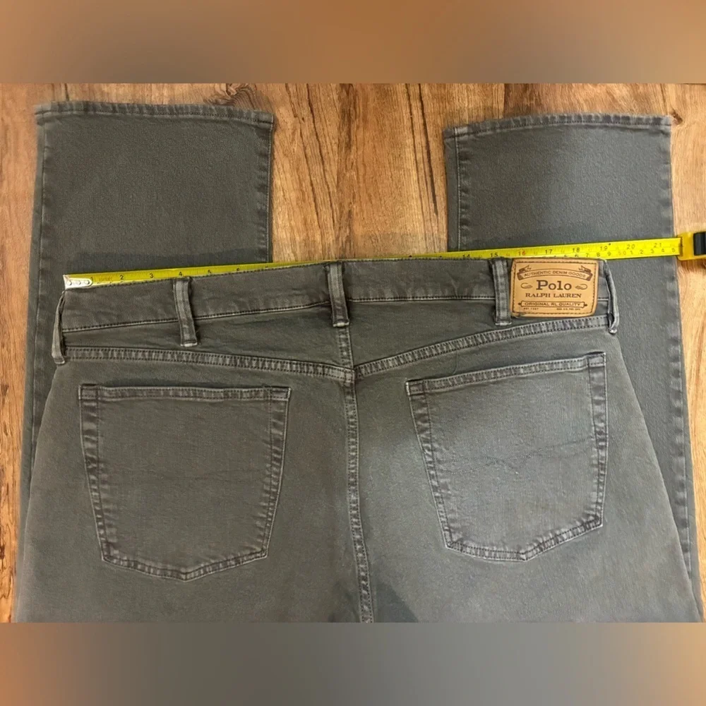 Polo Ralph Lauren Black Denim Jeans with Twill Weave Pre Owned Great Condition